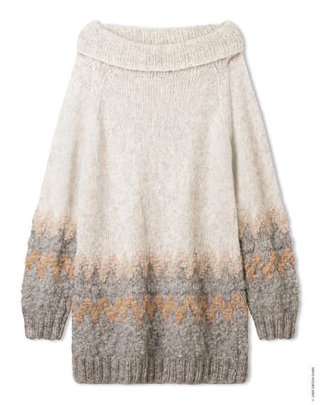Anleitung Nr. 19211 Raglan-Sweater aus Natural Alpaca Pelo & Orsetto