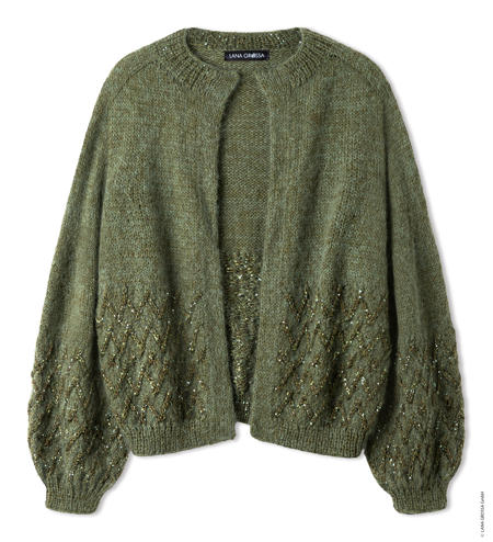 Anleitung Nr. 19240 Cardigan aus Natural Lama Fine, Silkhair & Glamour