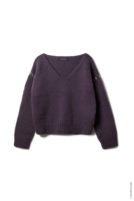 Anleitung Nr. 18939 V-Pullover aus Winter Softness