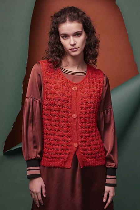 Anleitung Nr. 18877 Weste "Ashanti" aus Classic Silk (Lang Yarns)