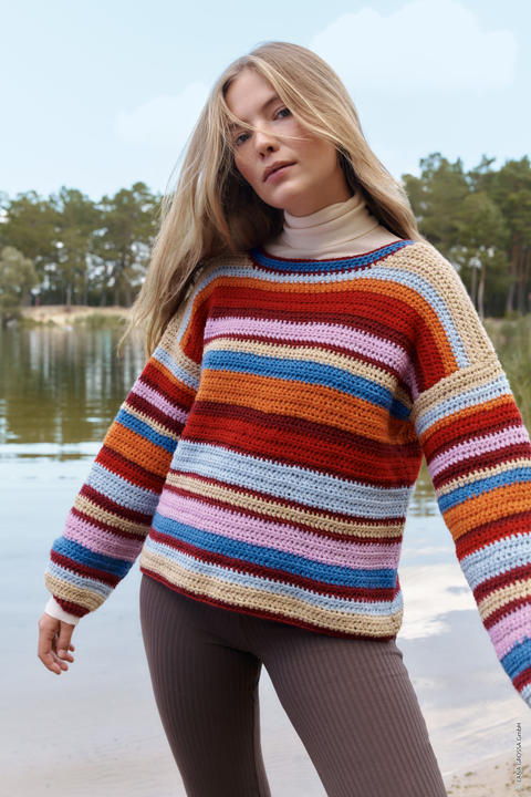 Anleitung Nr 17848 Pullover aus Cool Merino