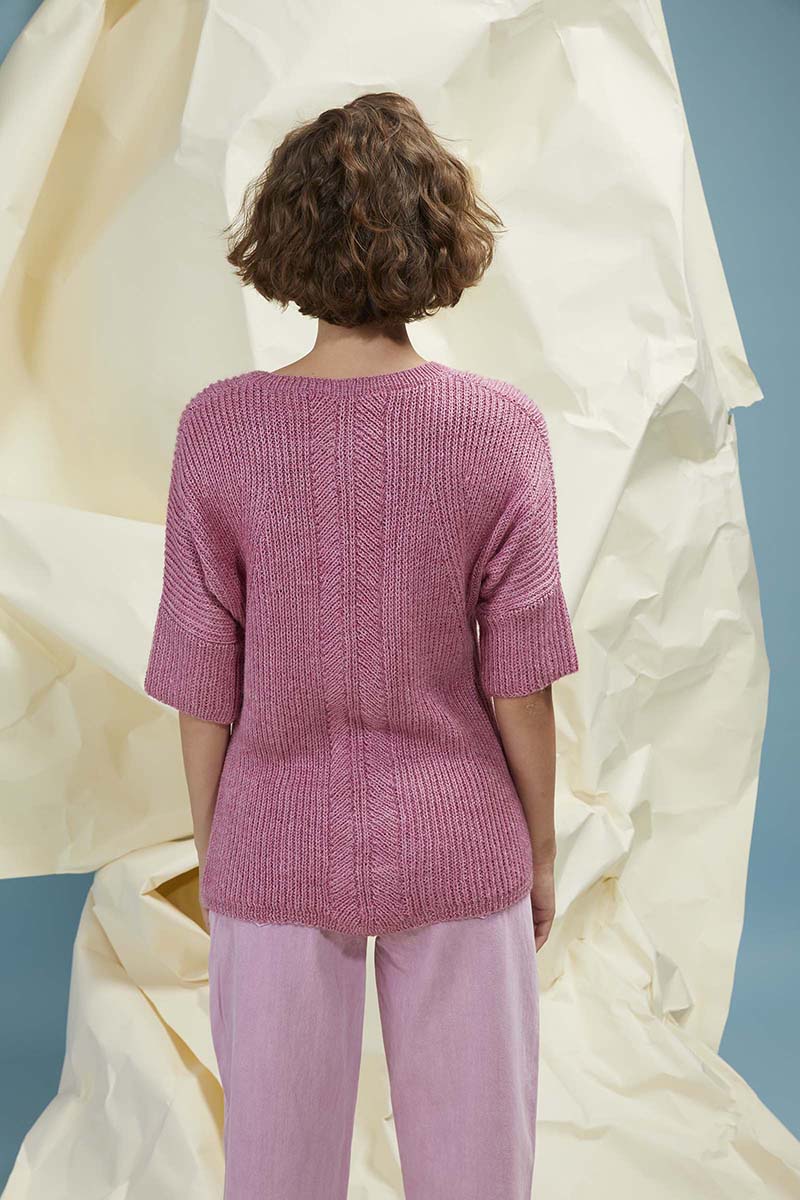 Anleitung Nr. 17422  Kurzarmpullover aus Liza (Lang Yarns)