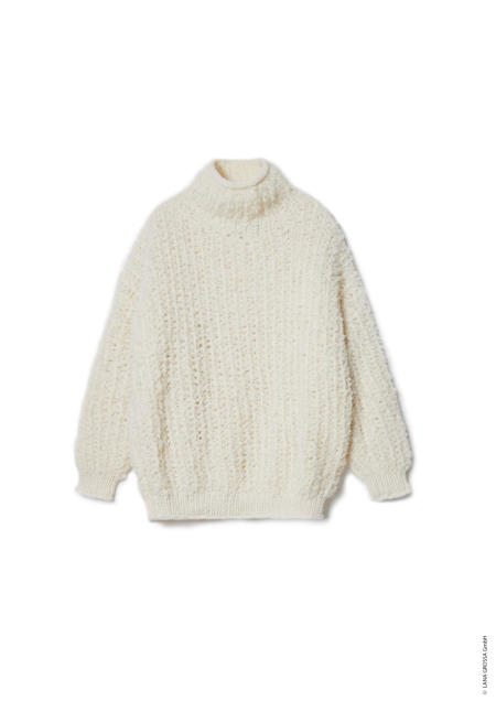 Anleitung Nr. 19062 Rollkragen-Pullover aus Orsetto & Alta Moda Alpaca