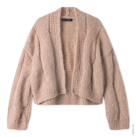 Anleitung Nr. 19215 Cardigan aus Mohair di Gio