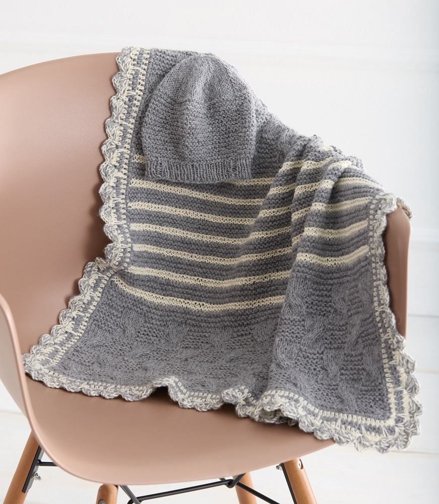 Anleitung Nr. 18189 Decke aus Cool Wool Baby