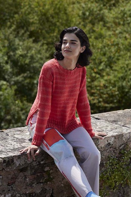 Anleitung Nr. 18334 Pullover "Princess Charming" aus Glow (Lang Yarns)