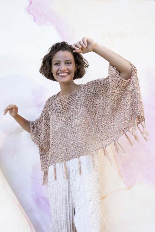 Anleitung Nr. 18472 Poncho aus Celeste (Lang Yarns)