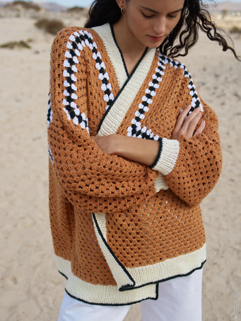 Anleitung Nr. 17504 Cardigan aus Soft Cotton