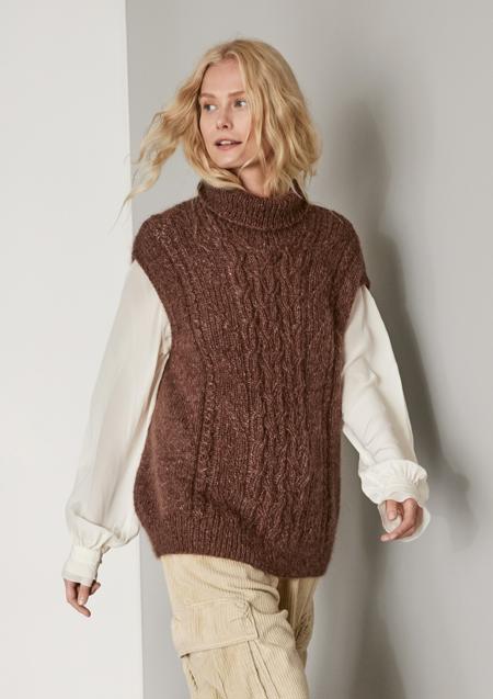 Anleitung Nr. 19213 Slipover aus Ecopuno & Natural Superkid Tweed