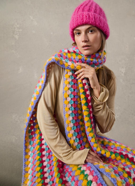Anleitung Nr. 18058 Mütze aus Mohair Moda
